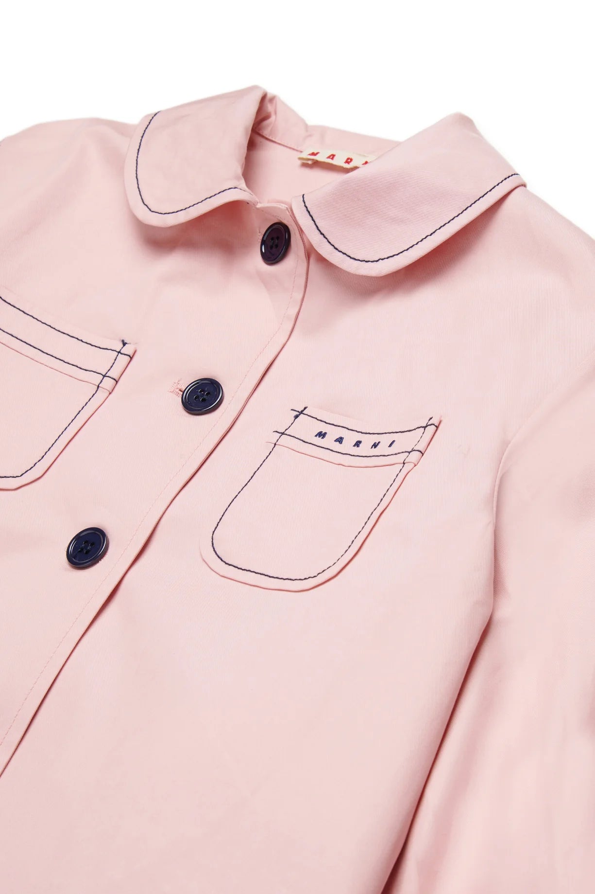 GIACCA ROSA CON BOTTONI E LOGO NERO MARNI - Angel Luxury