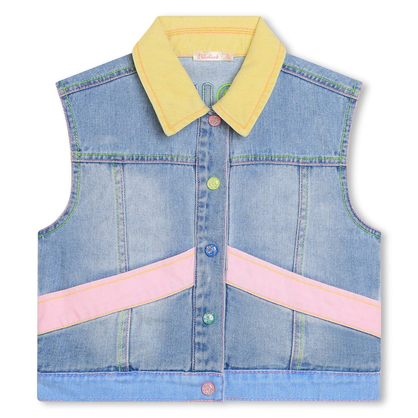 GIACCA SENZA MANICHE IN DENIM BILLIEBLUSH - Angel Luxury
