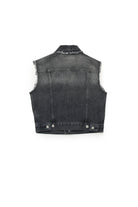 GIACCA SMANICATA IN DENIM NERO MAISON MARGIELA - Angel Luxury