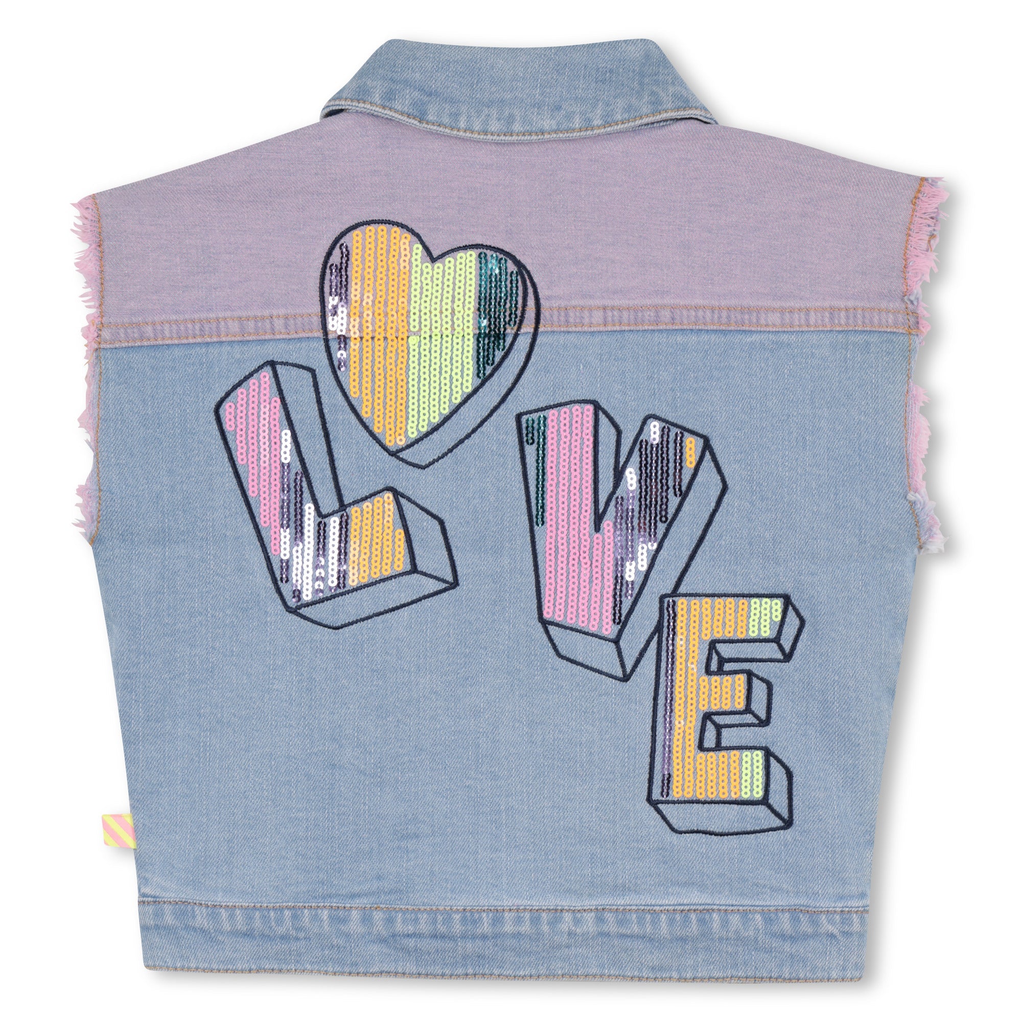 GILET IN DENIM LILLA - BLU CON FANTASIA BILLIEBLUSH - Angel Luxury