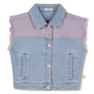 GILET IN DENIM LILLA - BLU CON FANTASIA BILLIEBLUSH - Angel Luxury