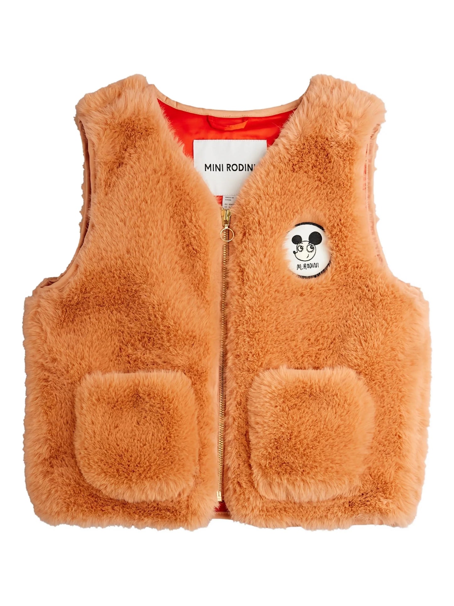 GILET IN ECOPELLICCIA CON TASCHE MINI RODINI - Angel Luxury