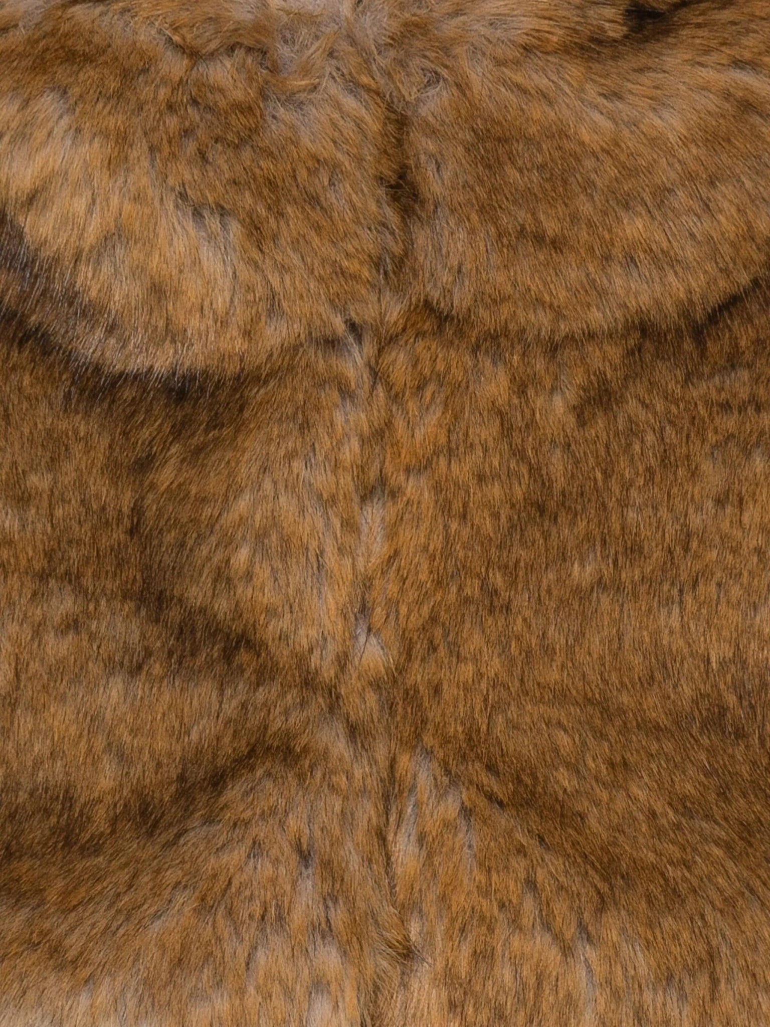 GILET IN PELLICCIA MARRONE CON CAPPUCCIO DOUUOD - Angel Luxury