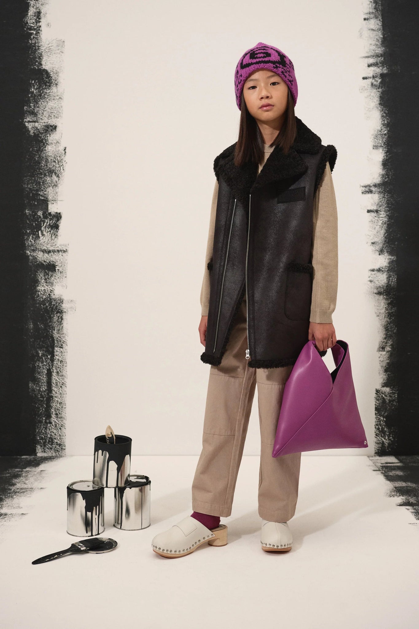GILET MONTONE NERO MAISON MARGIELA - Angel Luxury