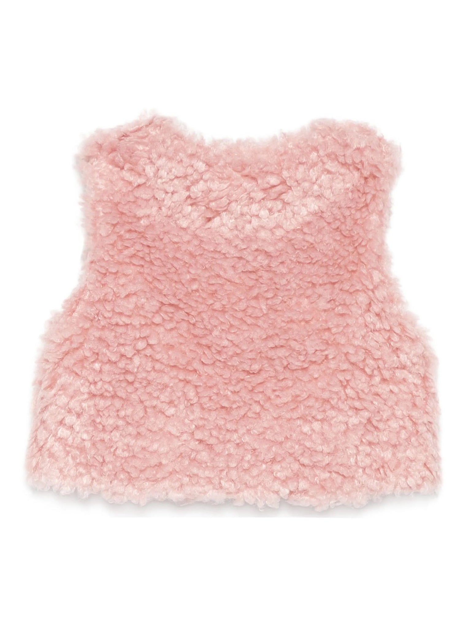GILET PER NEONATA IN PILE ROSA TEDDY&MINOU - Angel Luxury