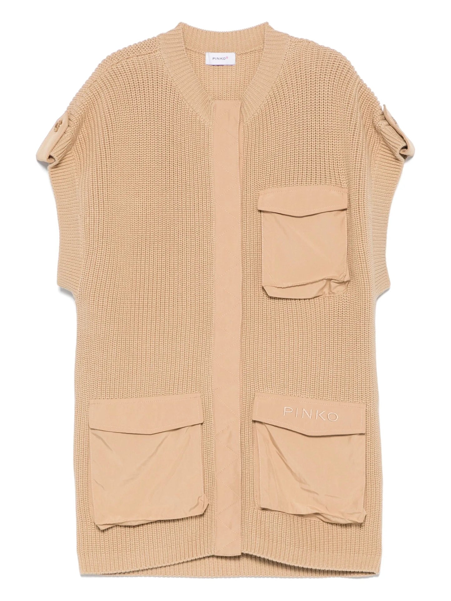 GILET SABBIA CON CIAPPE PINKO - Angel Luxury