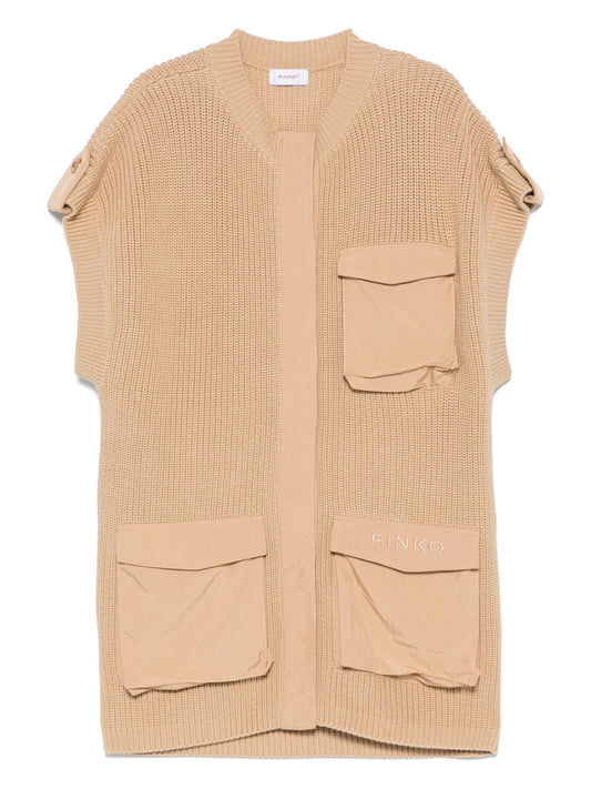 GILET SABBIA CON CIAPPE PINKO - Angel Luxury