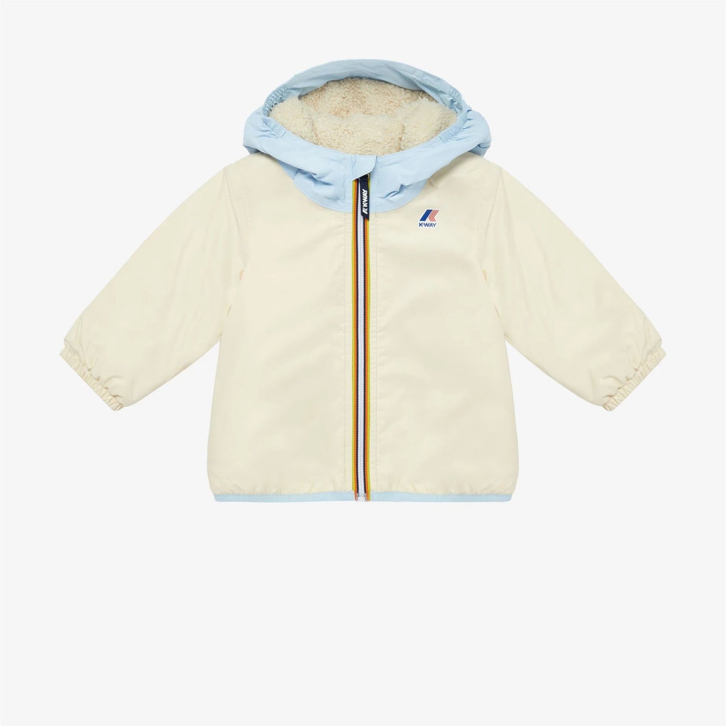 GIUBBINO BEIGE - AZZURRO ORSETTO K - WAY - Angel Luxury