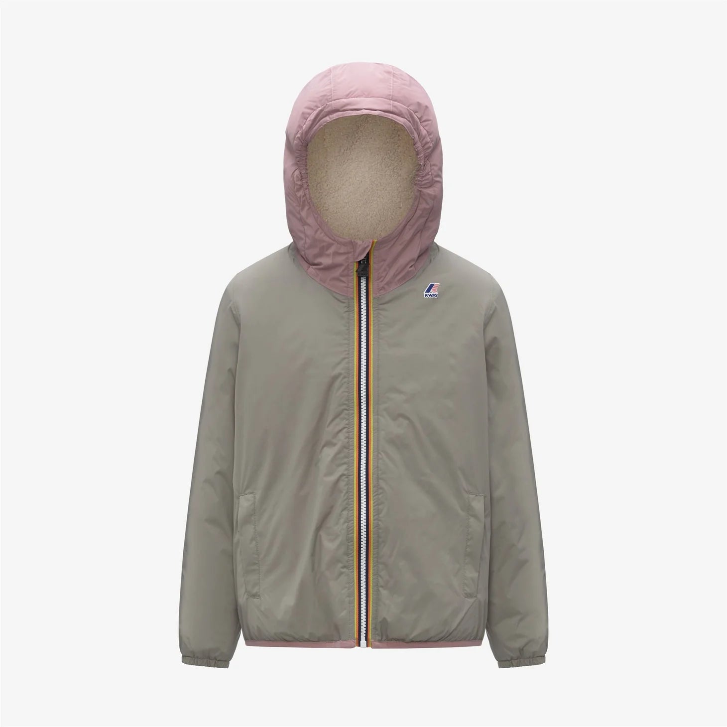 GIUBBINO BICOLORE VERDE/ROSA K - WAY - Angel Luxury
