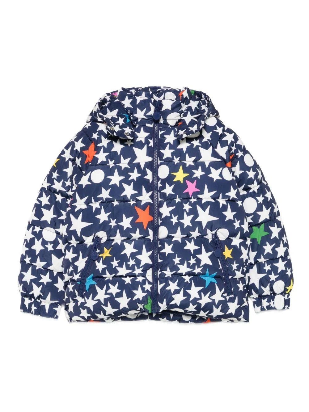 GIUBBINO BLU CON MOTIVO A STELLE DI STELLA MCCARTNEY - Angel Luxury