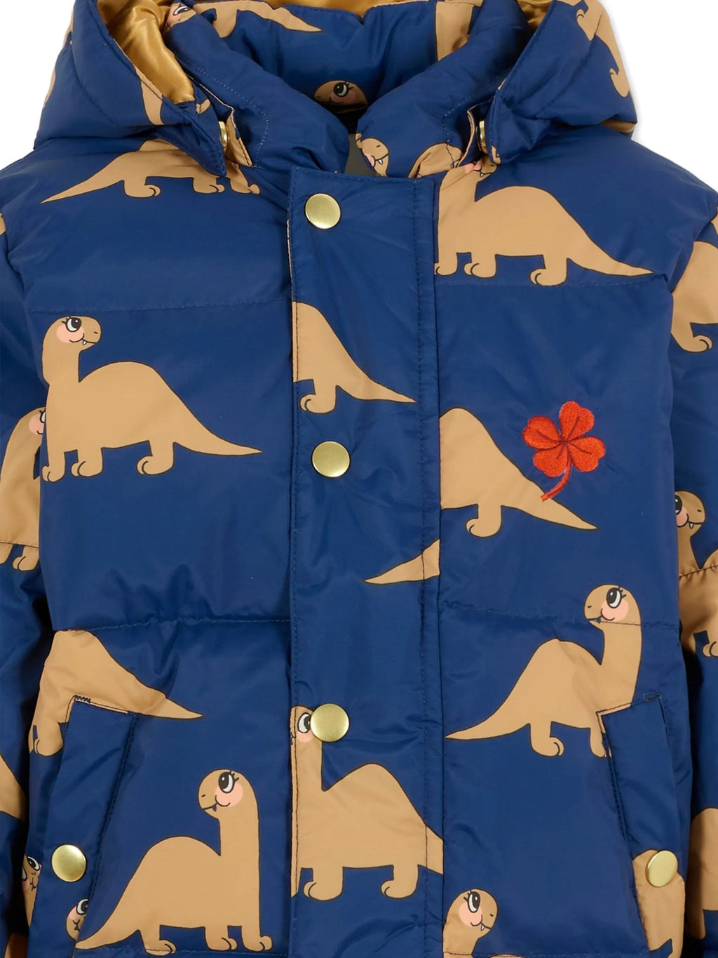 GIUBBINO BLU CON STAMPA DINOSAURO MINI RODINI - Angel Luxury