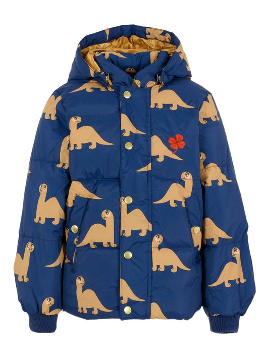 GIUBBINO BLU CON STAMPA DINOSAURO MINI RODINI - Angel Luxury