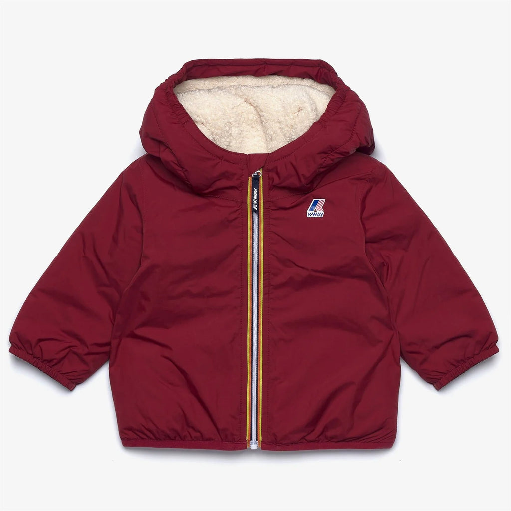 GIUBBINO BORDEAUX TEDDY K - WAY - Angel Luxury