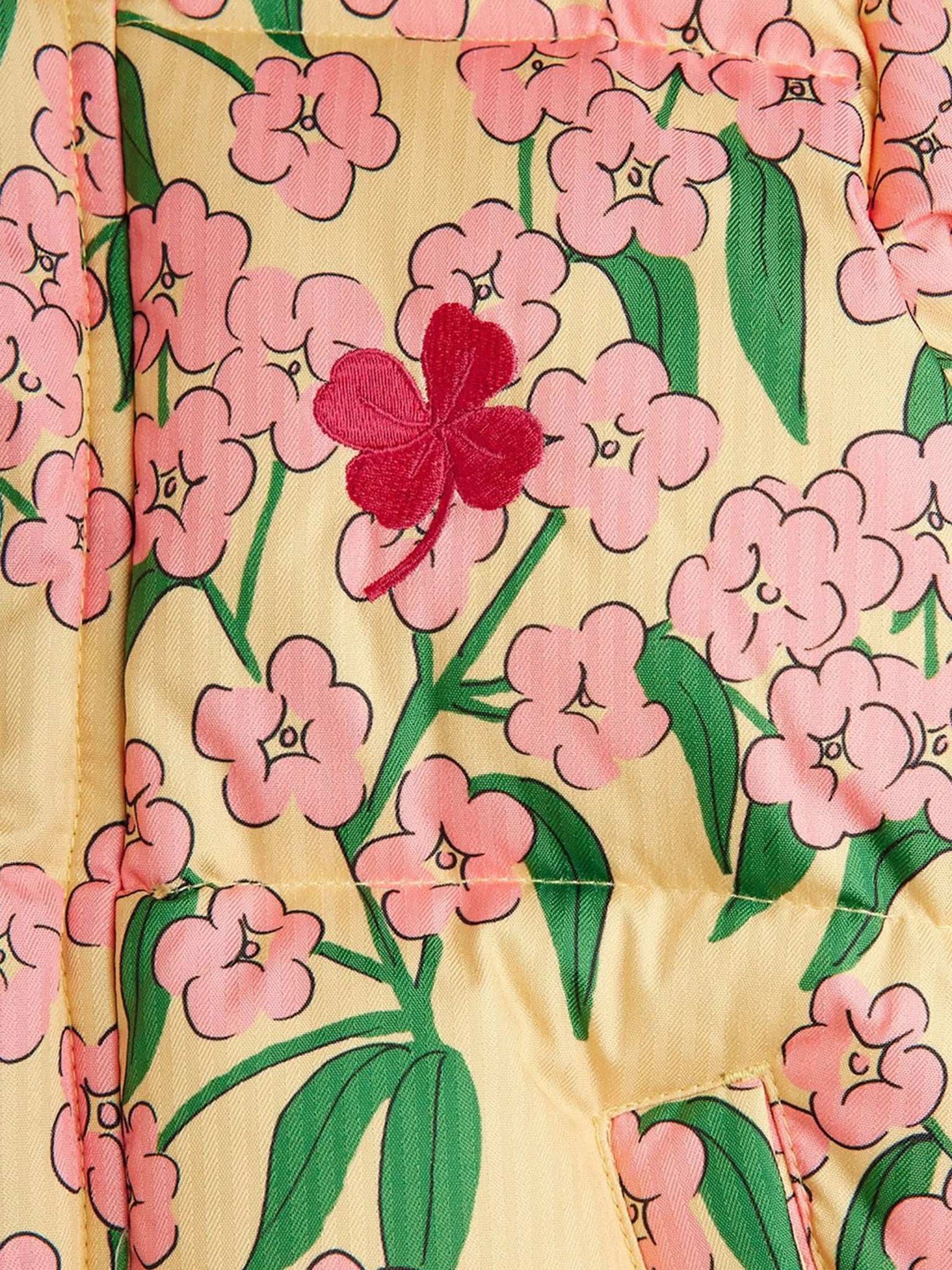 GIUBBINO GIALLO FLOREALE MINI RODINI - Angel Luxury