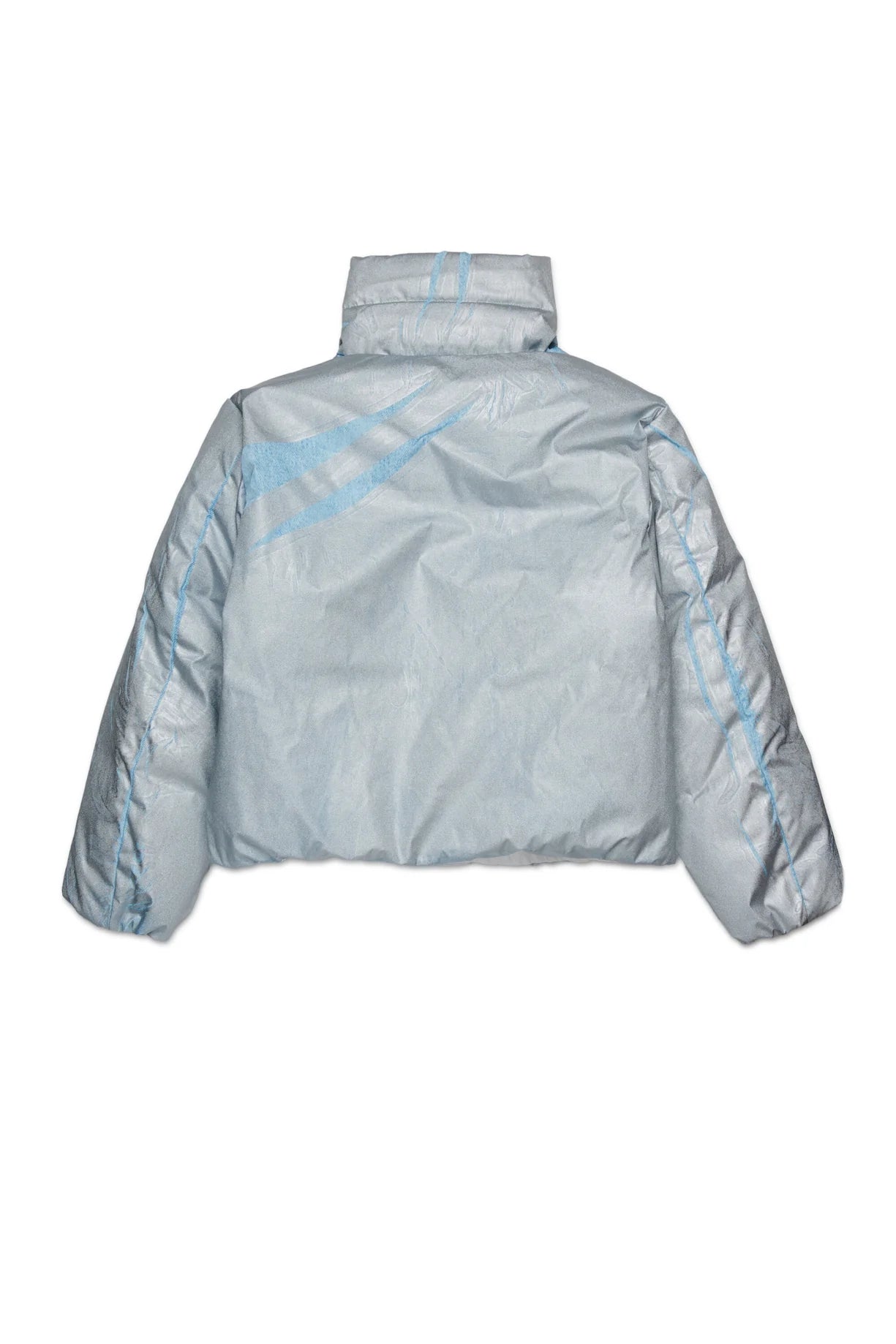 GIUBBINO IN DENIM EFFETTO GLITTERATO GRIGIO/AZZURRO DIESEL - Angel Luxury