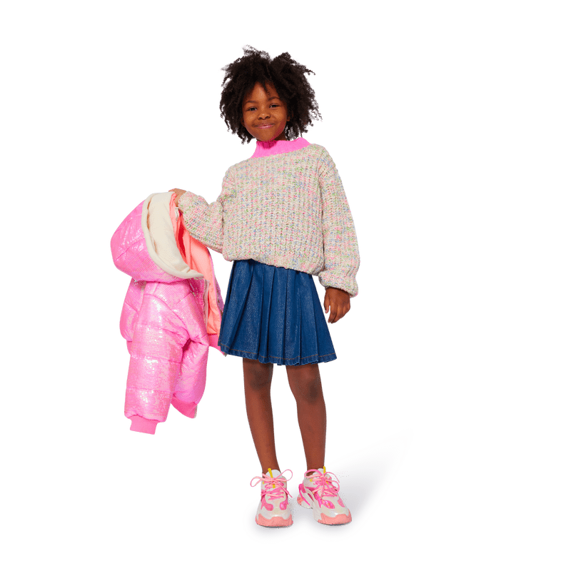 GIUBBINO IN PAILLETTES ROSA BILLIEBLUSH - Angel Luxury