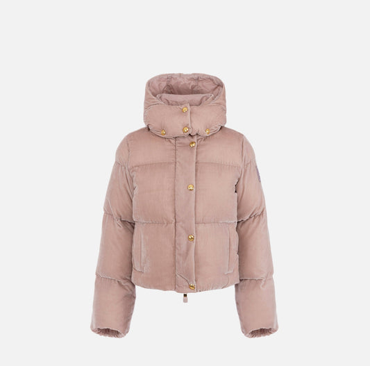 GIUBBINO IN VELLUTTO ROSA CIPOLLA ELISABETTA FRANCHI - Angel Luxury