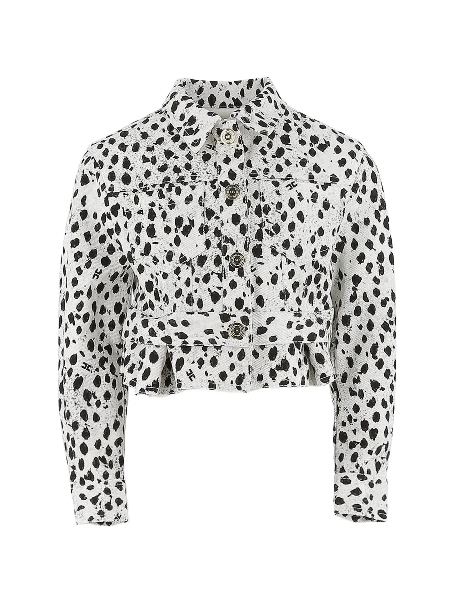 GIUBBINO MACULATO BIANCO E NERO ELISABETTA FRANCHI - Angel Luxury