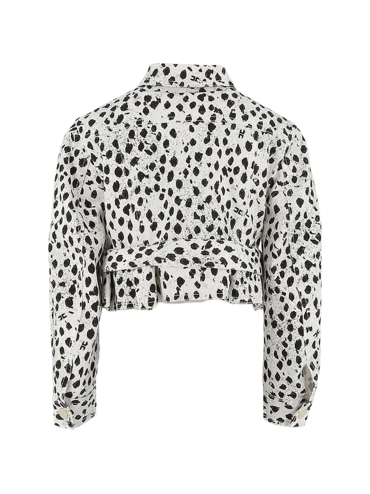 GIUBBINO MACULATO BIANCO E NERO ELISABETTA FRANCHI - Angel Luxury