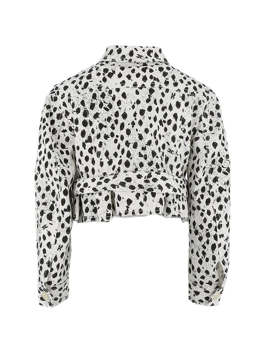 GIUBBINO MACULATO BIANCO E NERO ELISABETTA FRANCHI - Angel Luxury