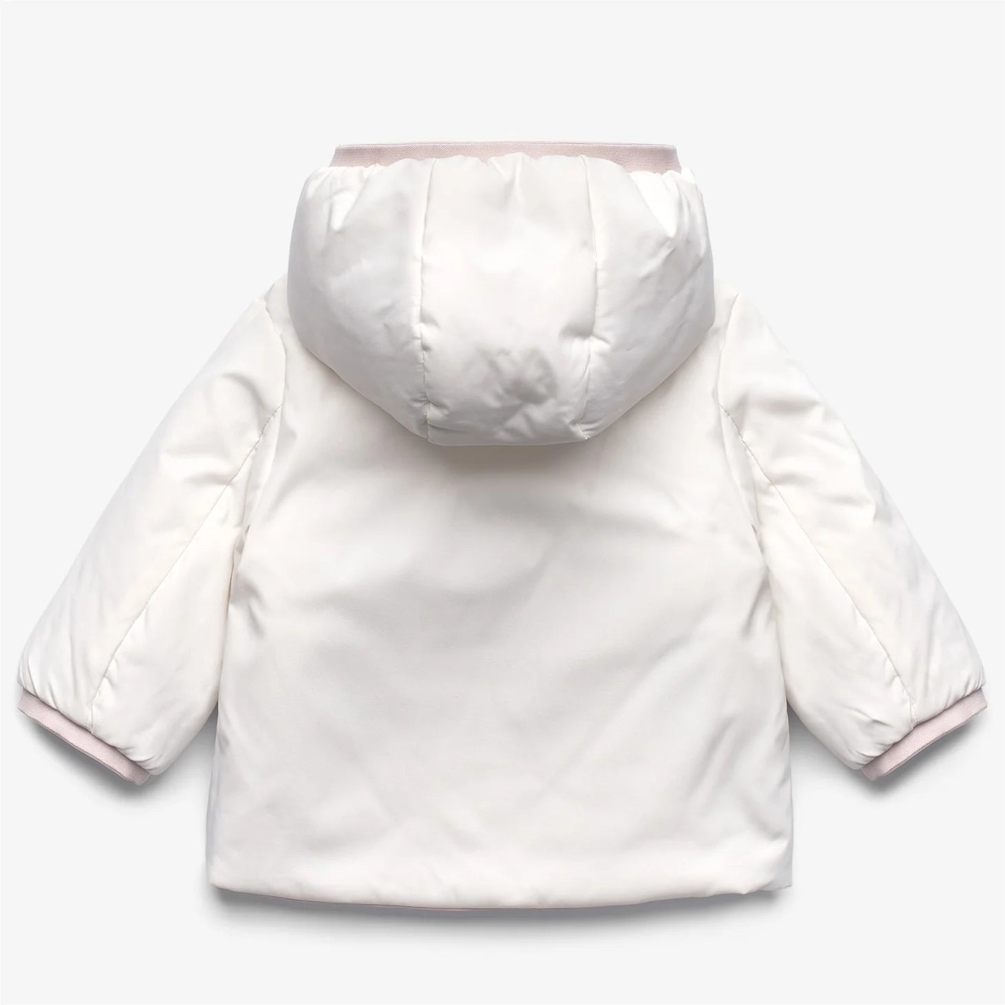 GIUBBINO NEONATA REVERSIBILE ROSA/BIANCO K - WAY - Angel Luxury