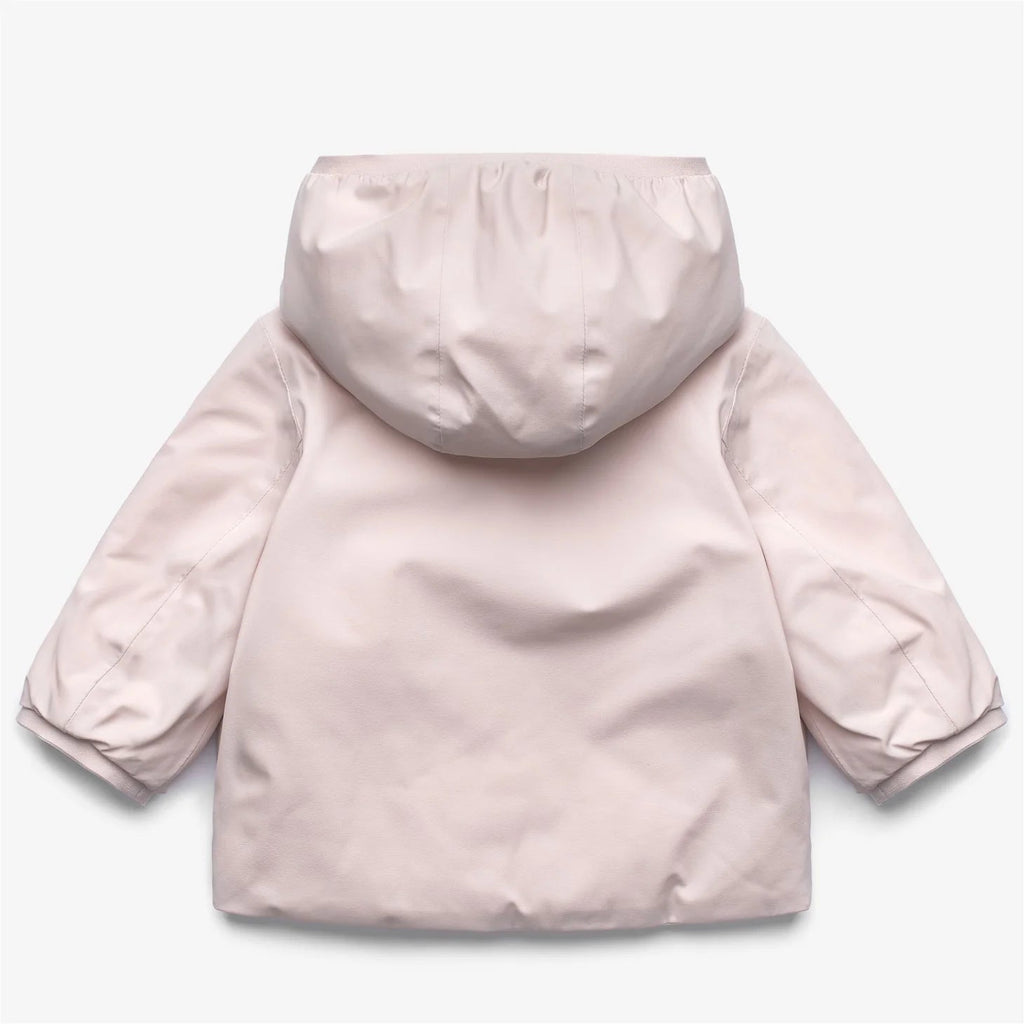 GIUBBINO NEONATA REVERSIBILE ROSA/BIANCO K - WAY - Angel Luxury
