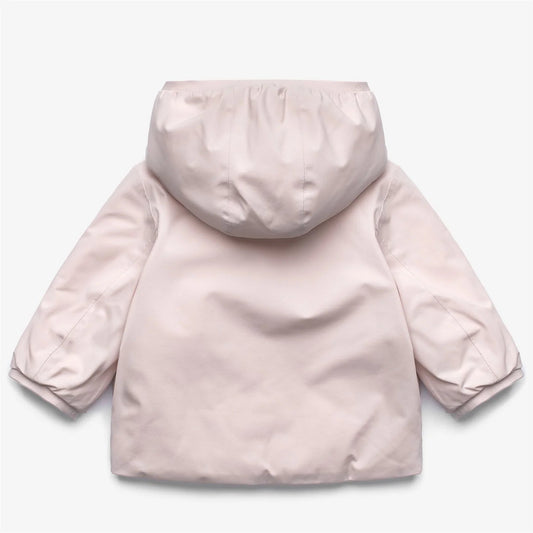 GIUBBINO NEONATA REVERSIBILE ROSA/BIANCO K - WAY - Angel Luxury