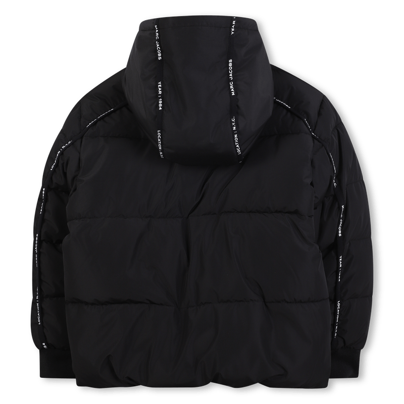 GIUBBINO NERO CON BANDE SUL RETRO CON LOGO MARC JACOBS - Angel Luxury