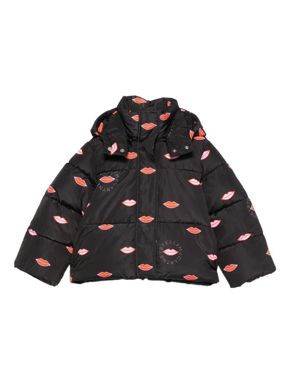 GIUBBINO NERO CON STAMPA BACI STELLA MCCARTNEY - Angel Luxury