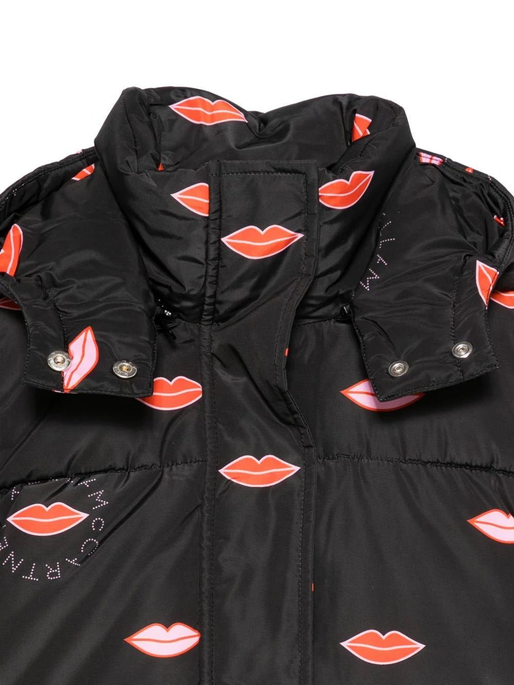 GIUBBINO NERO CON STAMPA BACI STELLA MCCARTNEY - Angel Luxury