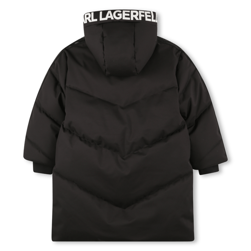 GIUBBINO NERO LUNGO KARL LAGERFELD - Angel Luxury