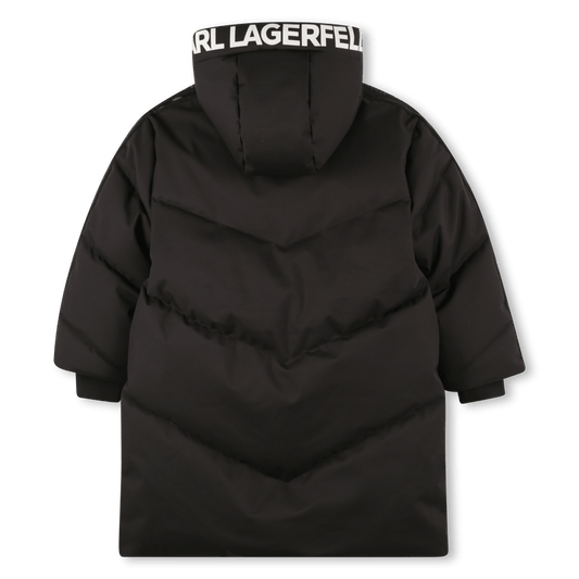 GIUBBINO NERO LUNGO KARL LAGERFELD - Angel Luxury