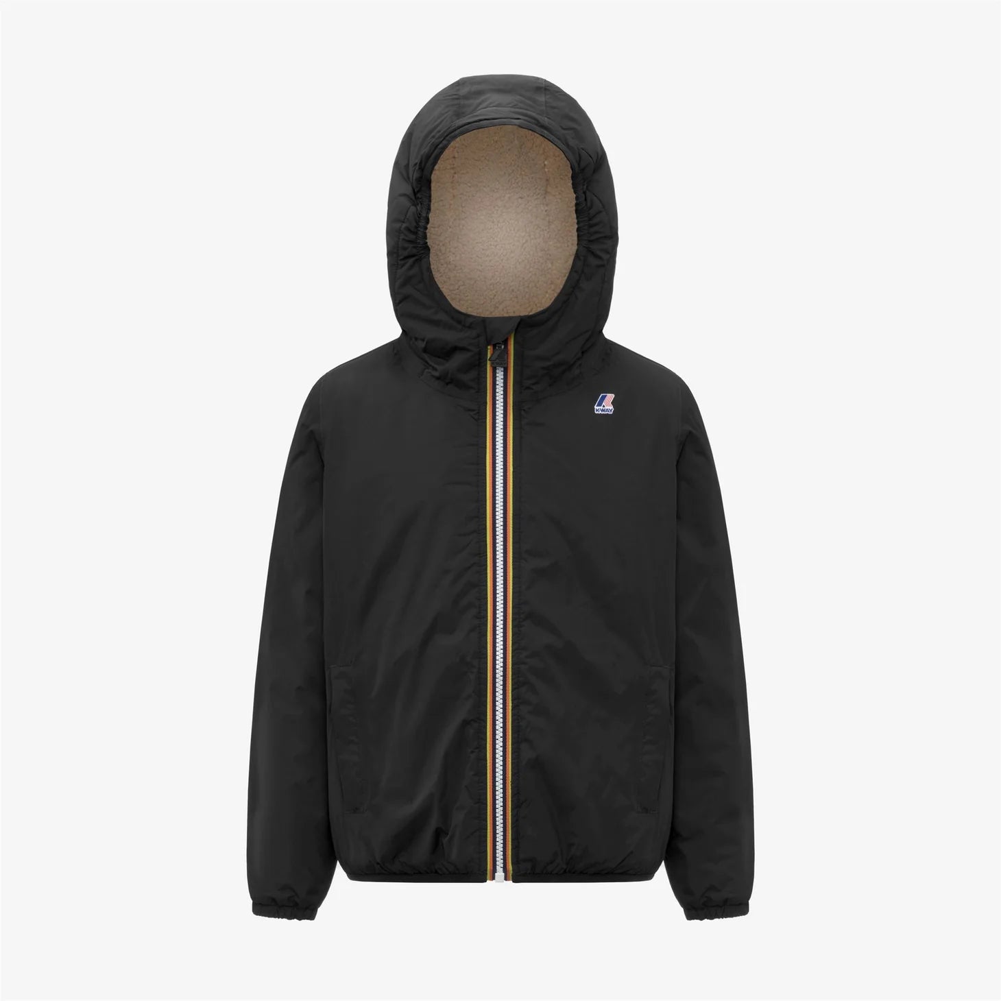 GIUBBINO NERO TEDDY K - WAY - Angel Luxury