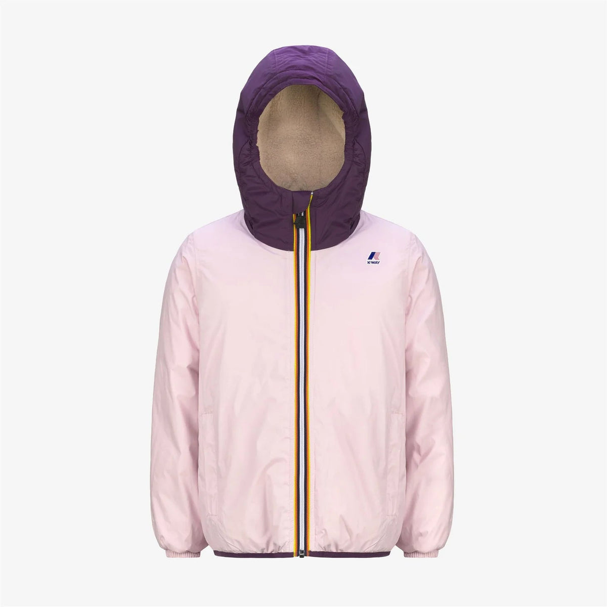 GIUBBINO PINK ORSETTO K - WAY - Angel Luxury