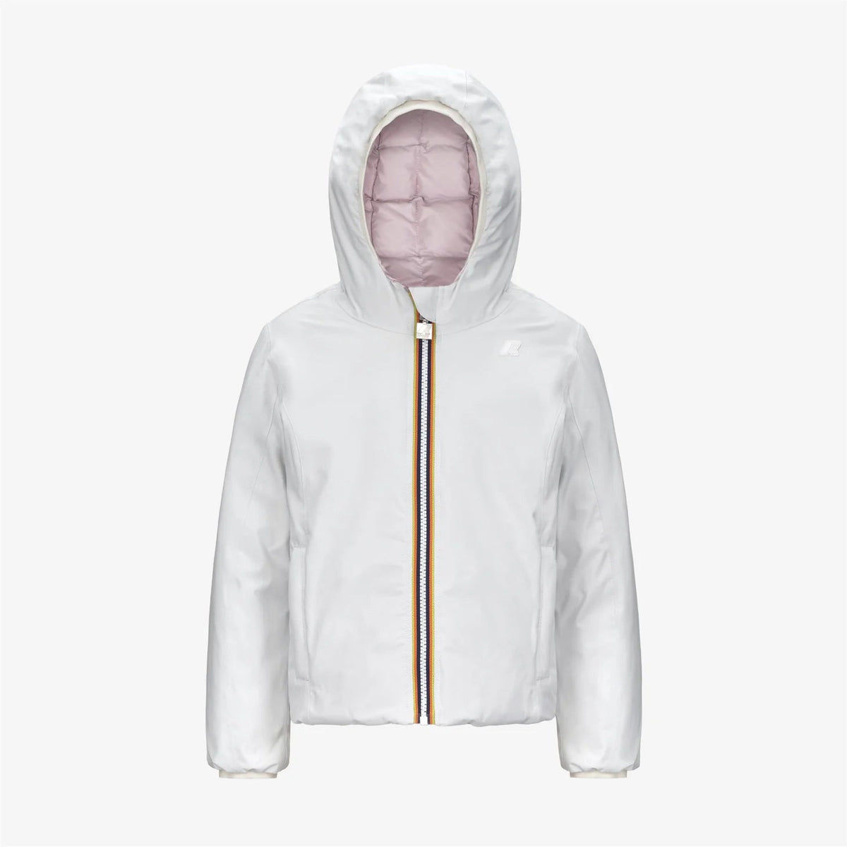 GIUBBINO REVERSIBILE BIANCO/ROSA K - WAY - Angel Luxury