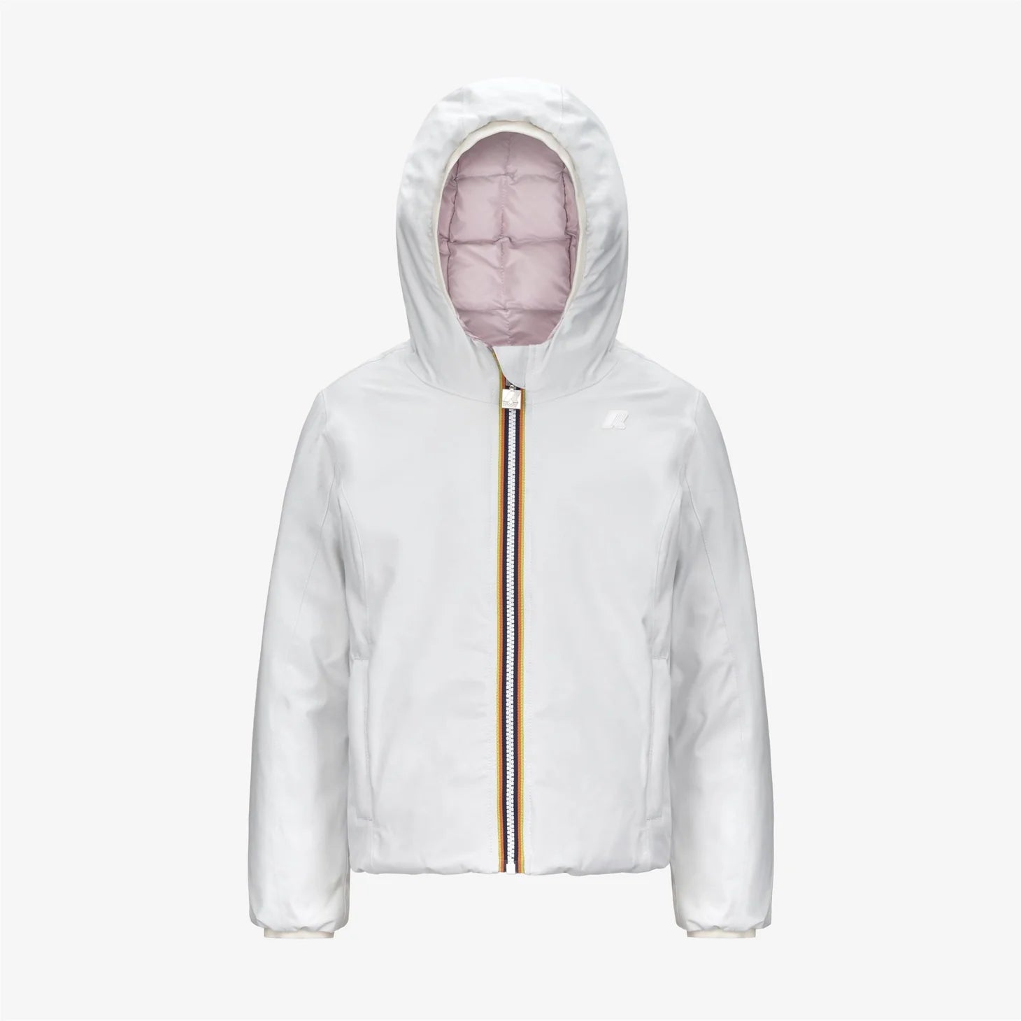GIUBBINO REVERSIBILE BIANCO/ROSA K - WAY - Angel Luxury