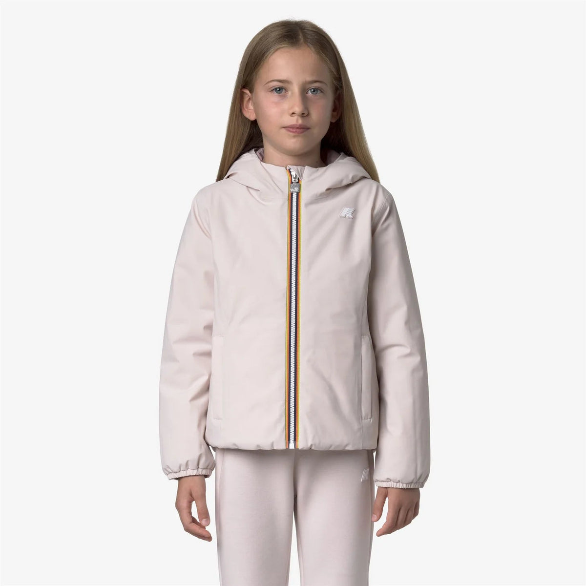 GIUBBINO REVERSIBILE ROSA CHIARO/ROSA CIPOLLA K - WAY - Angel Luxury