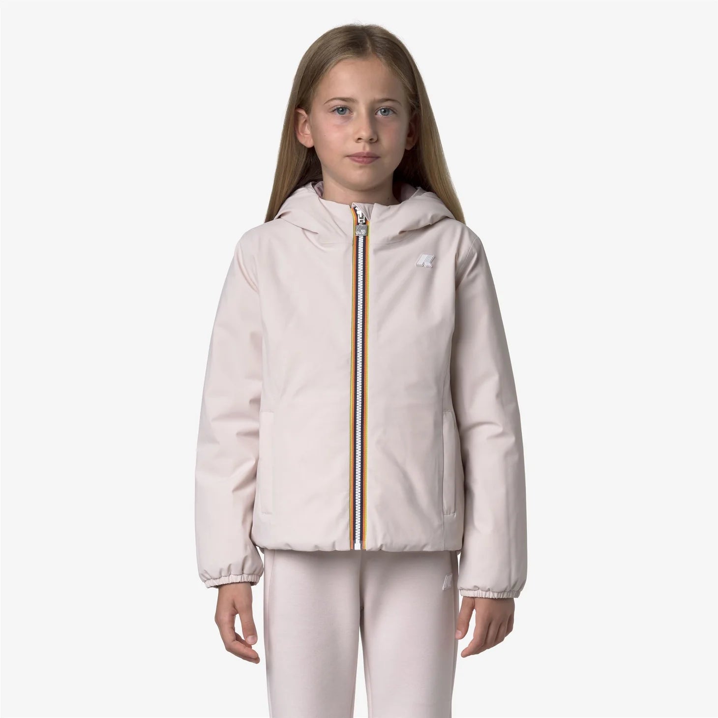 GIUBBINO REVERSIBILE ROSA CHIARO/ROSA CIPOLLA K - WAY - Angel Luxury