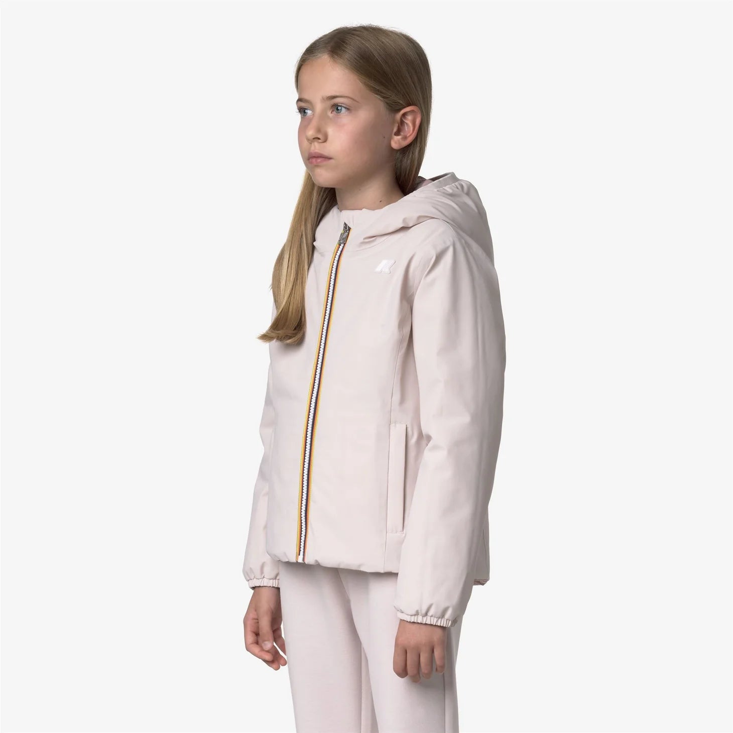 GIUBBINO REVERSIBILE ROSA CHIARO/ROSA CIPOLLA K - WAY - Angel Luxury