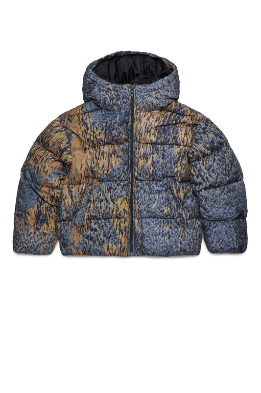 GIUBBINO SFUMATO BLU/BEIGE DIESEL - Angel Luxury