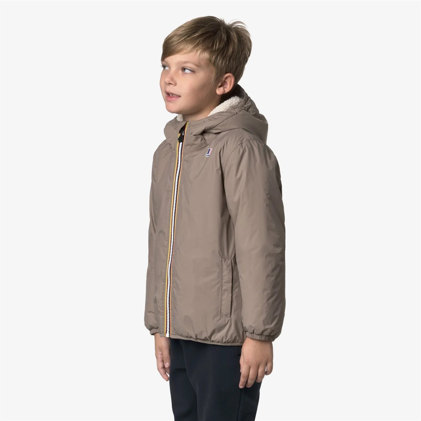 GIUBBINO TEDDY BEIGE TAUPE K - WAY - Angel Luxury