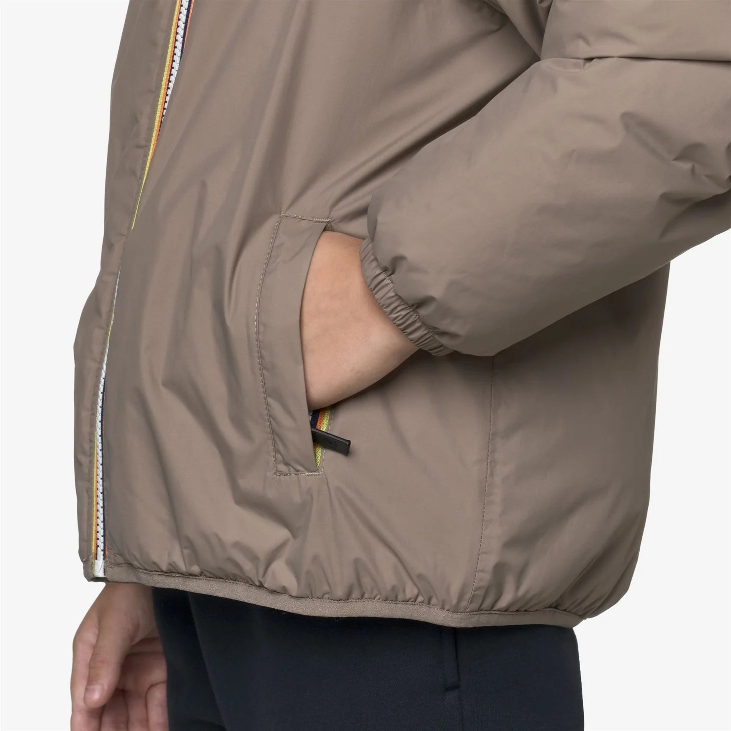 GIUBBINO TEDDY BEIGE TAUPE K - WAY - Angel Luxury