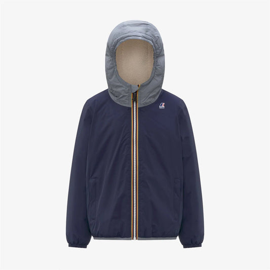 GIUBBINO TEDDY BICOLORE BLU/GRIGIO K - WAY - Angel Luxury
