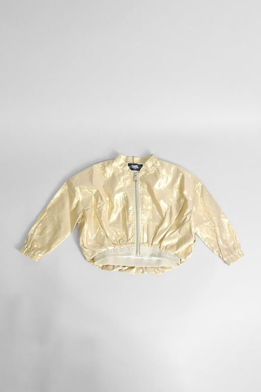 Giubbotto Karl Lagerfeld oro satinato - Angel Luxury