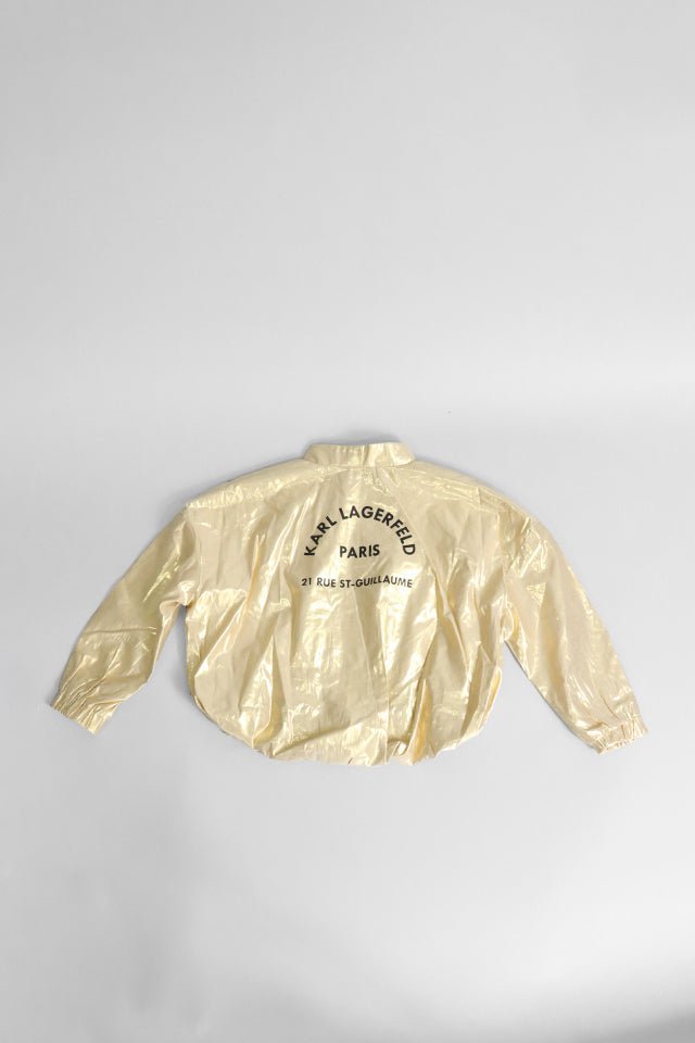 Giubbotto Karl Lagerfeld oro satinato - Angel Luxury