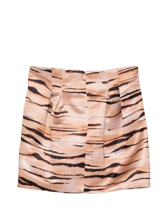 GONNA ANIMALIER PLISSETTATA ELISABETTA FRANCHI - Angel Luxury