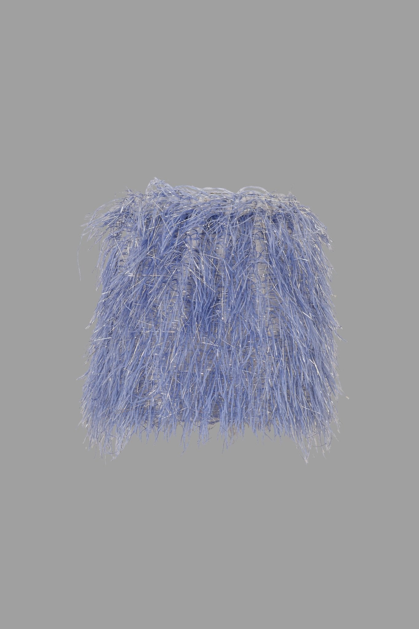 GONNA AZZURRA CON PIUME DOUUOD - Angel Luxury