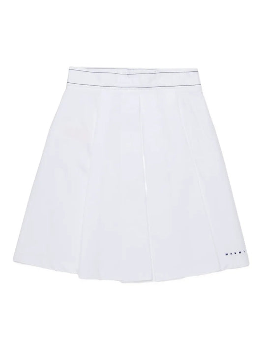 GONNA BIANCA CON CUCITURE NERE MARNI - Angel Luxury