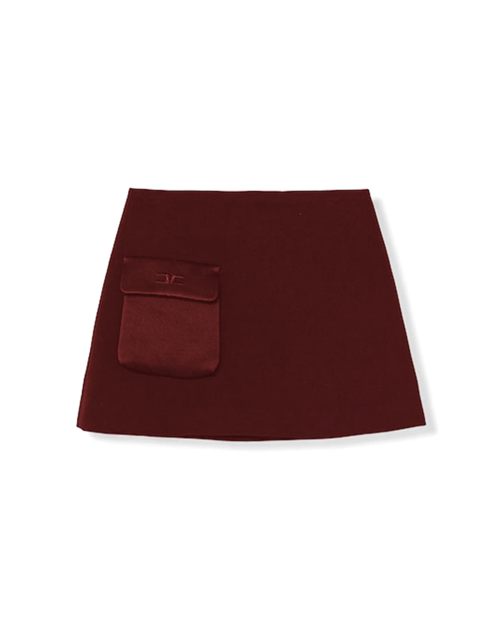 GONNA CON TASCA ROSSO CILIEGIA ELISABETTA FRANCHI - Angel Luxury