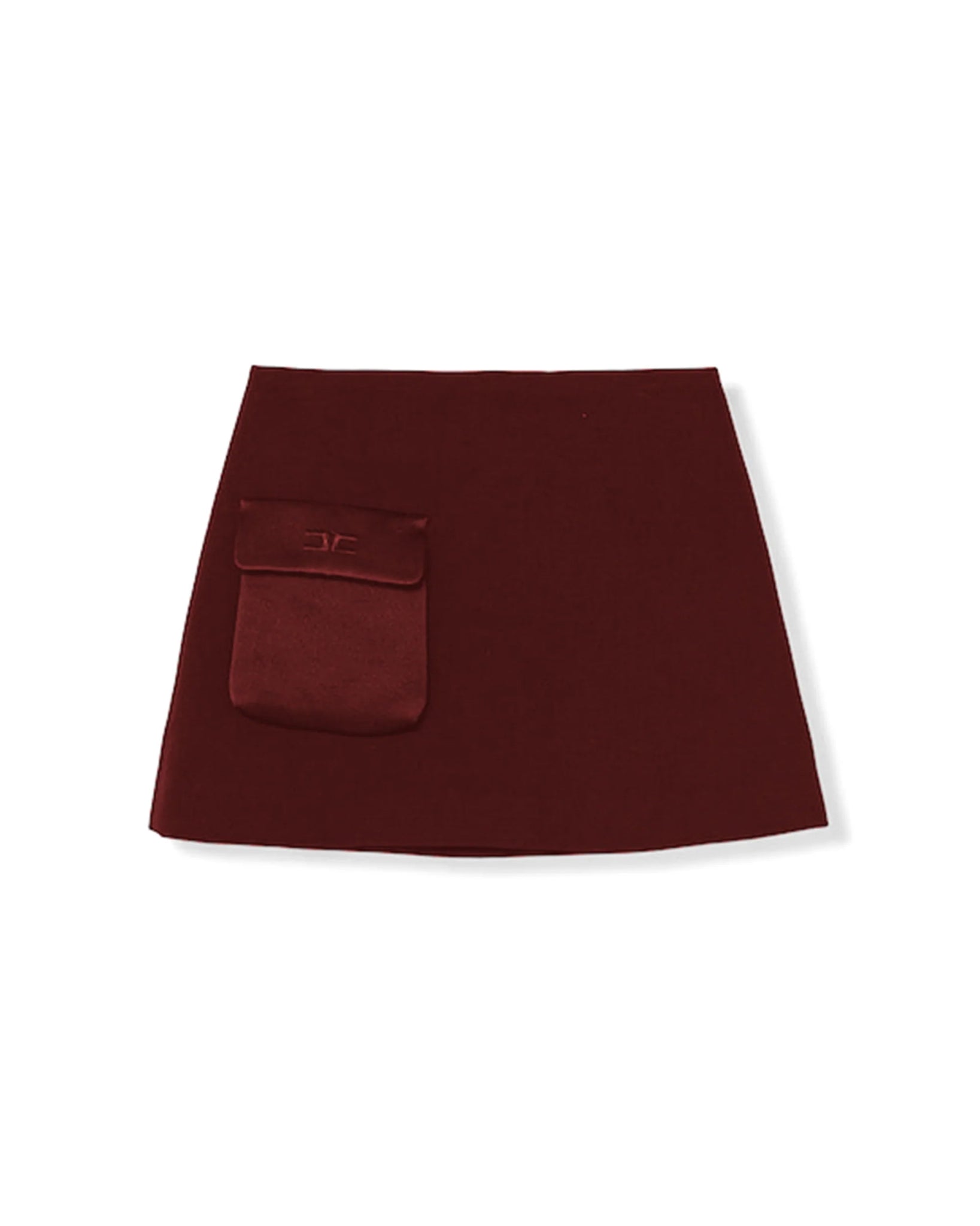 GONNA CON TASCA ROSSO CILIEGIA ELISABETTA FRANCHI - Angel Luxury